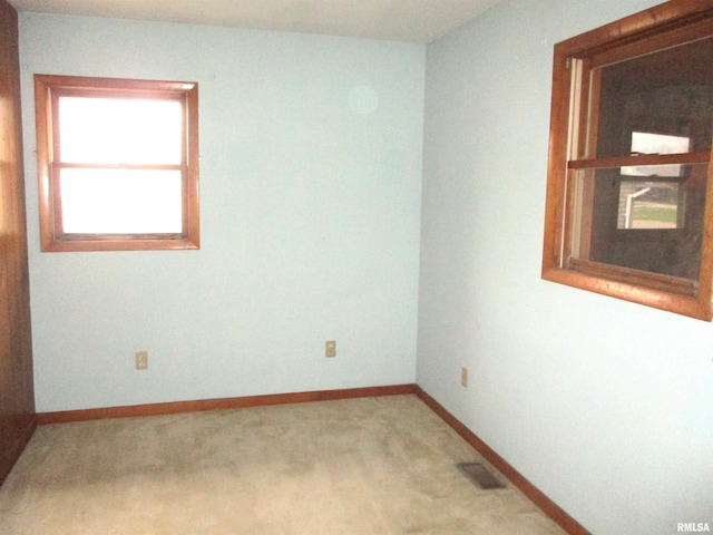 view of carpeted empty room