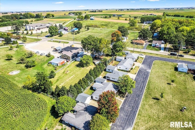 drone / aerial view featuring a rural view