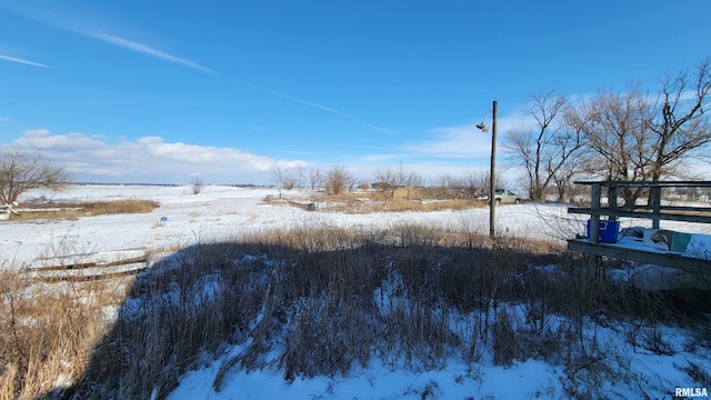 view of snowy yard