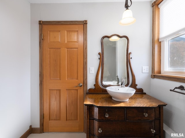 bathroom featuring vanity