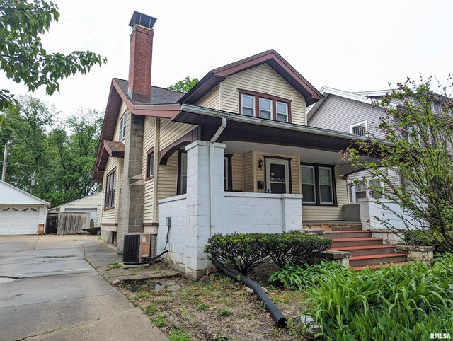 bungalow-style house featuring a porch