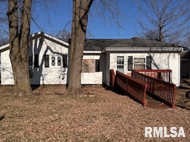 view of rear view of property