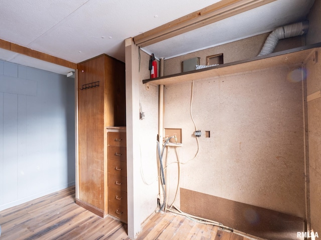 interior space featuring light wood-type flooring