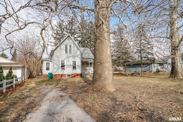 view of front of home