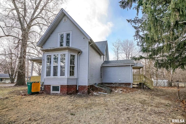 view of rear view of property