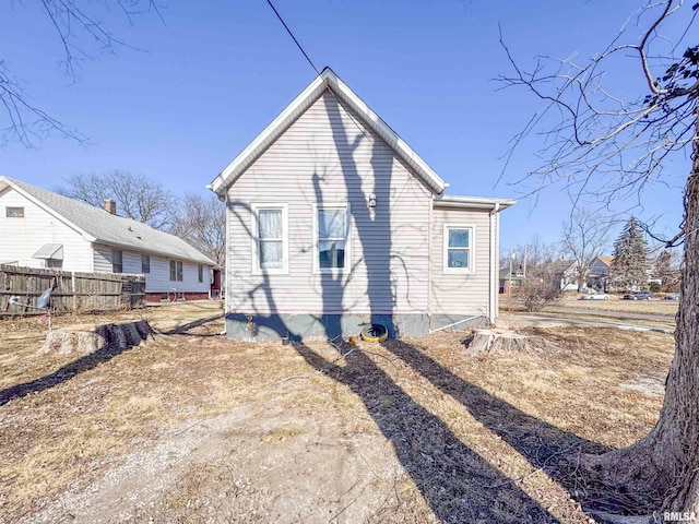 view of rear view of property