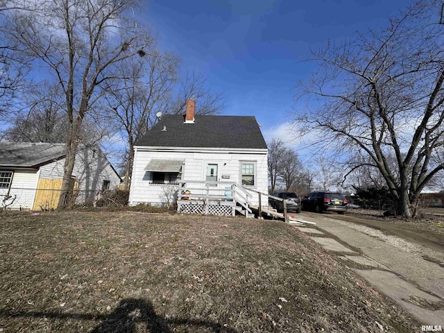 view of rear view of property