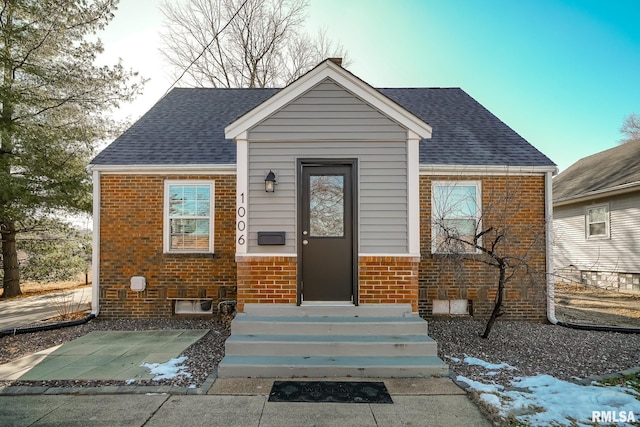 view of bungalow-style home