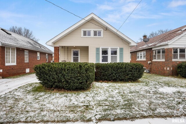 view of rear view of property