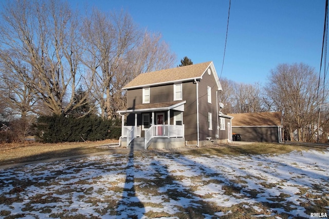 view of front of home with a porch