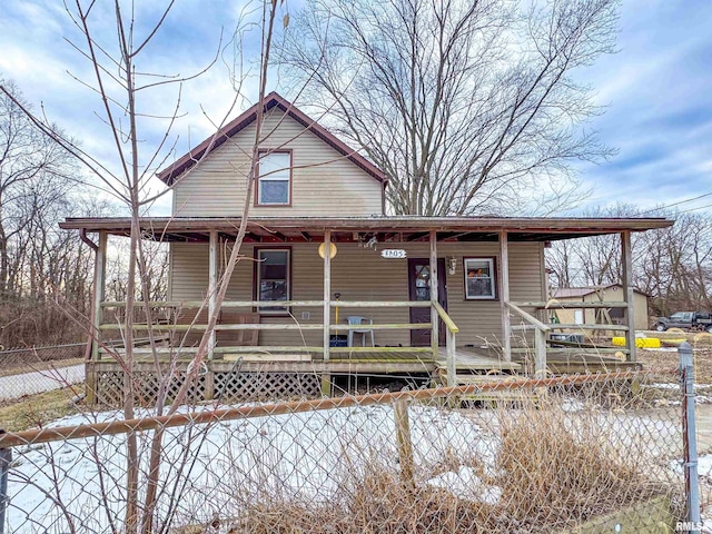 farmhouse-style home with a porch