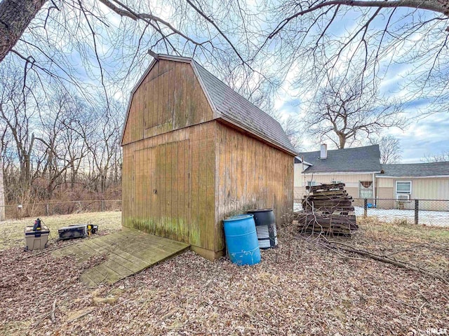 view of outbuilding