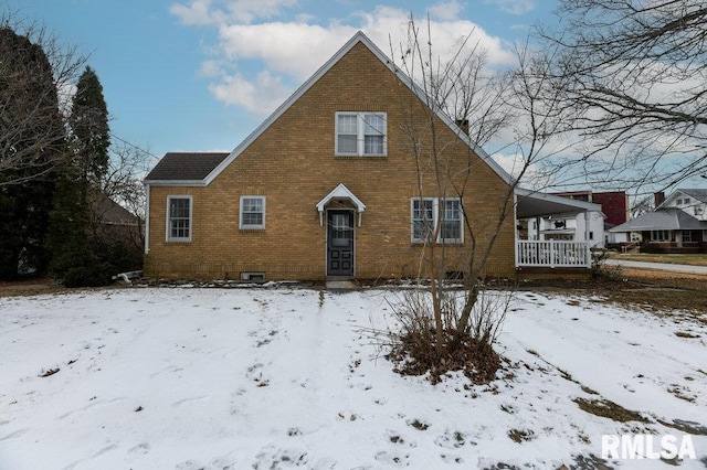 view of front of home