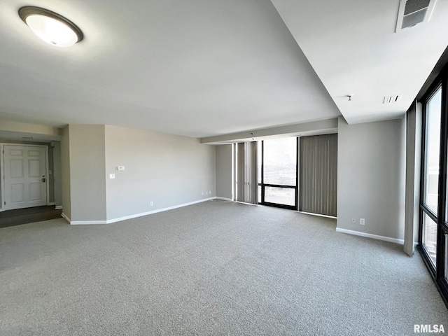 carpeted spare room featuring a healthy amount of sunlight