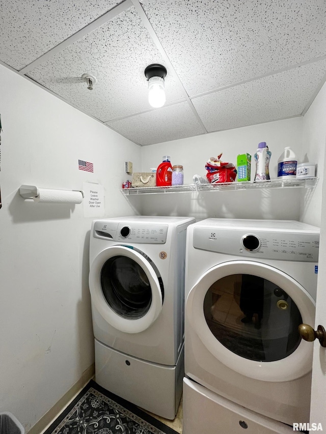 washroom featuring separate washer and dryer