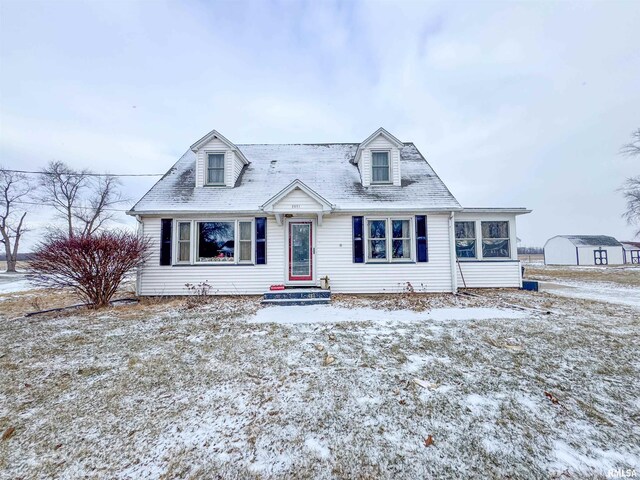 view of cape cod home