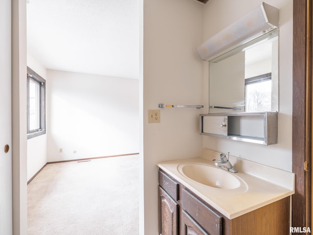 bathroom with vanity