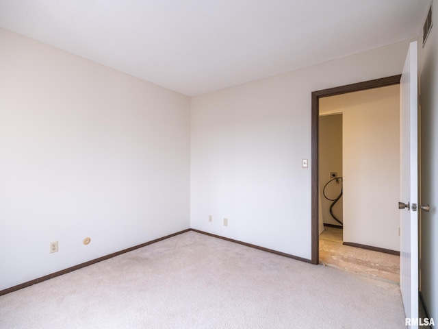 view of carpeted empty room