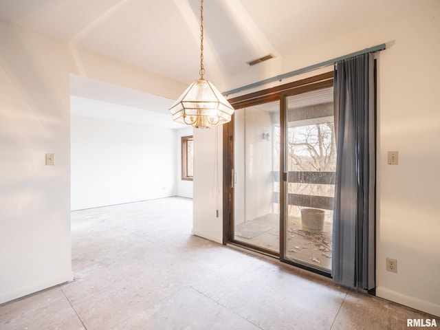 unfurnished room with plenty of natural light