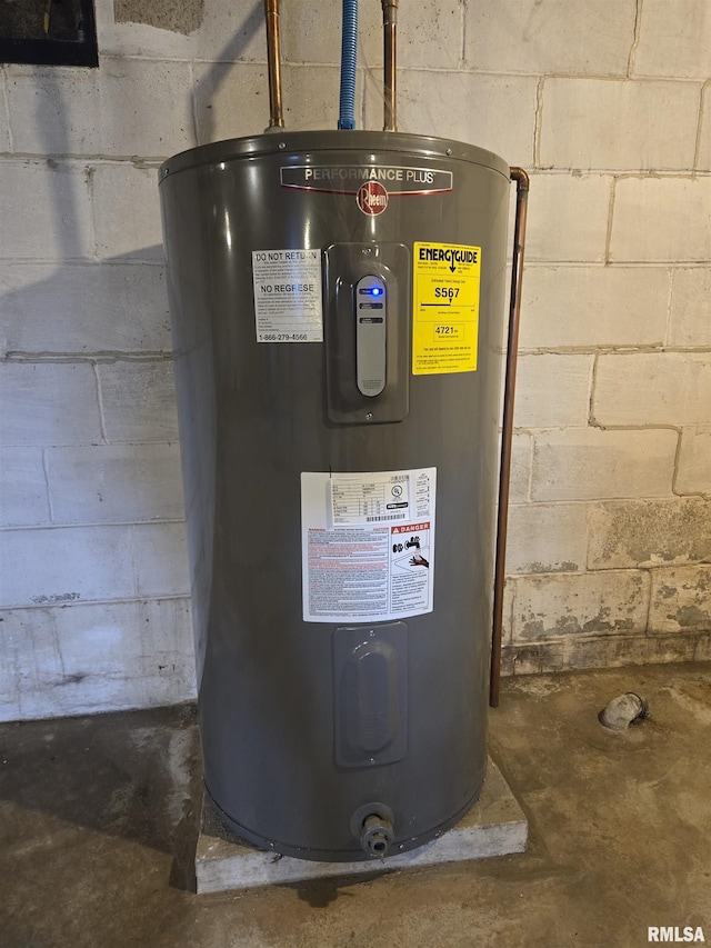 utilities featuring water heater