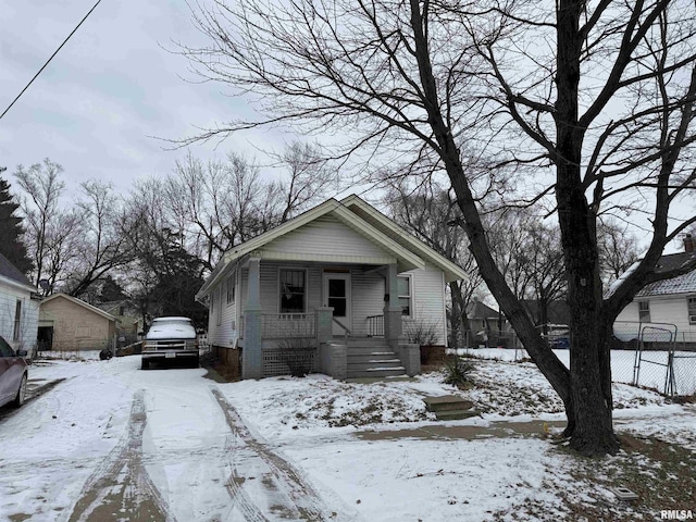 view of bungalow-style house