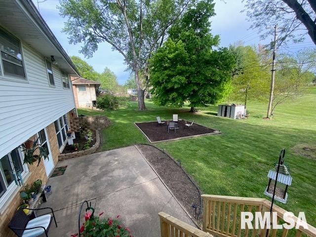 view of yard with a patio