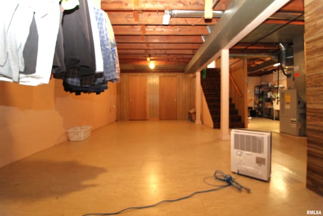 view of basement