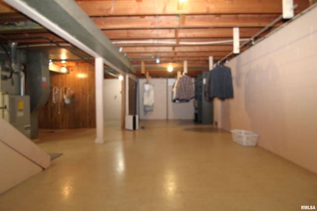 view of basement