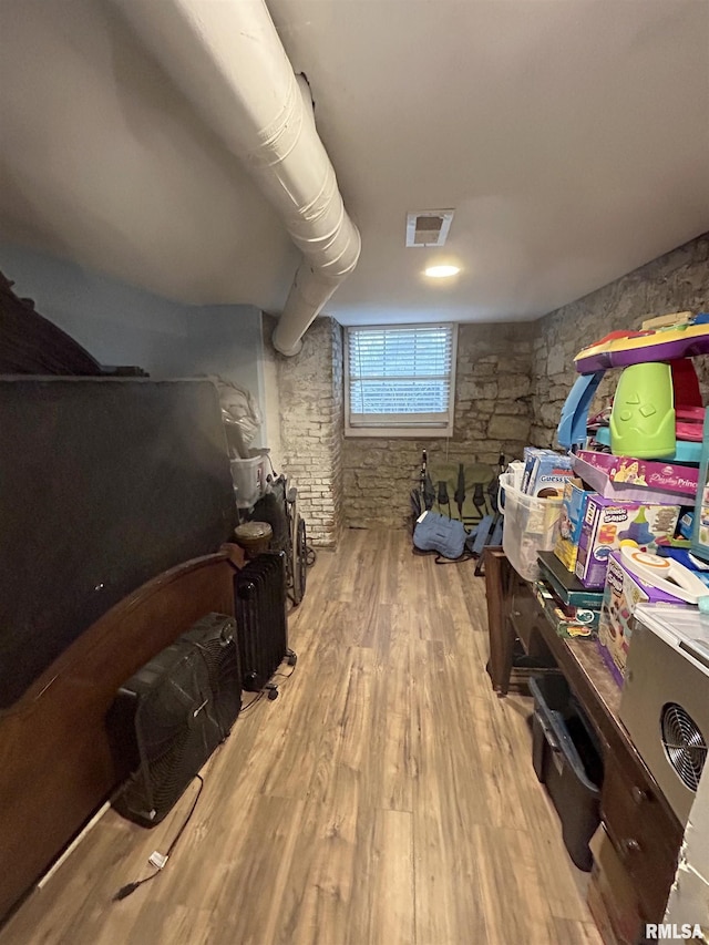 interior space featuring hardwood / wood-style floors