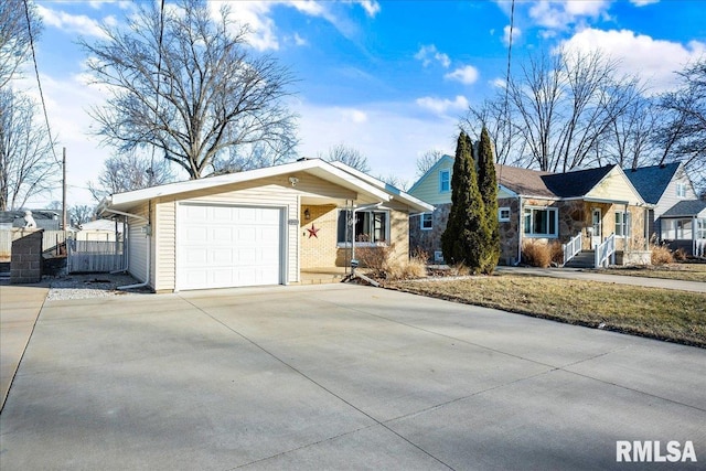 ranch-style house with a garage