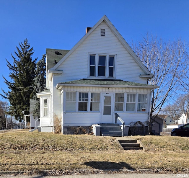 view of front of home