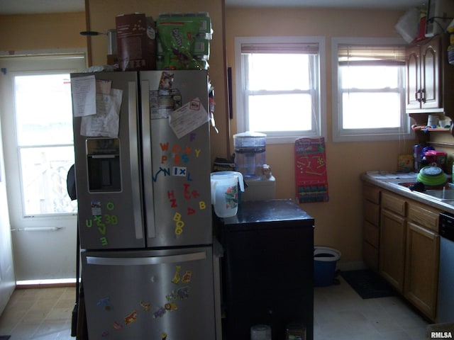 kitchen with appliances with stainless steel finishes and sink