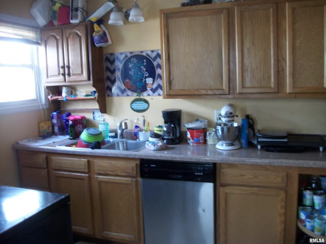 kitchen featuring dishwasher and sink