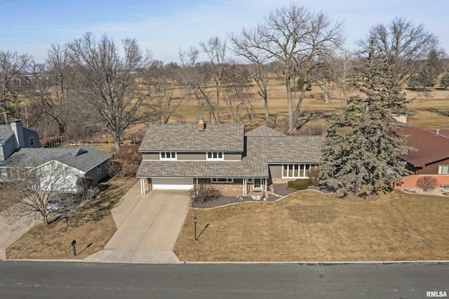 birds eye view of property