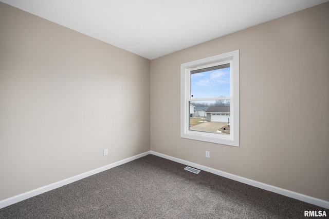 view of carpeted empty room