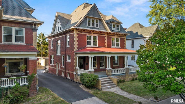 victorian home with covered porch