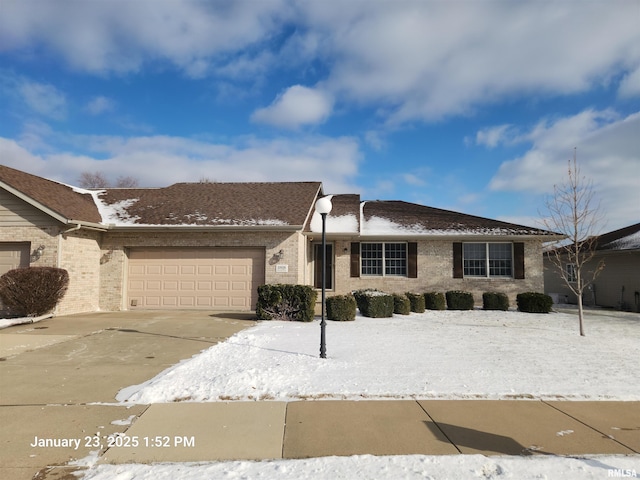 ranch-style house with a garage