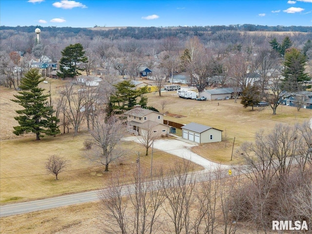 birds eye view of property