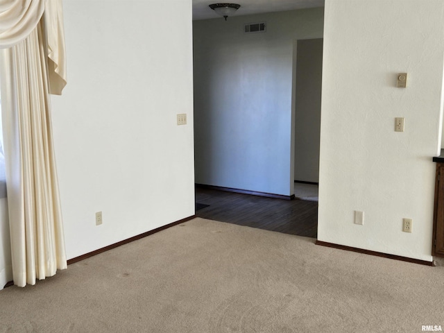 view of carpeted empty room