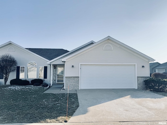 ranch-style house with a garage