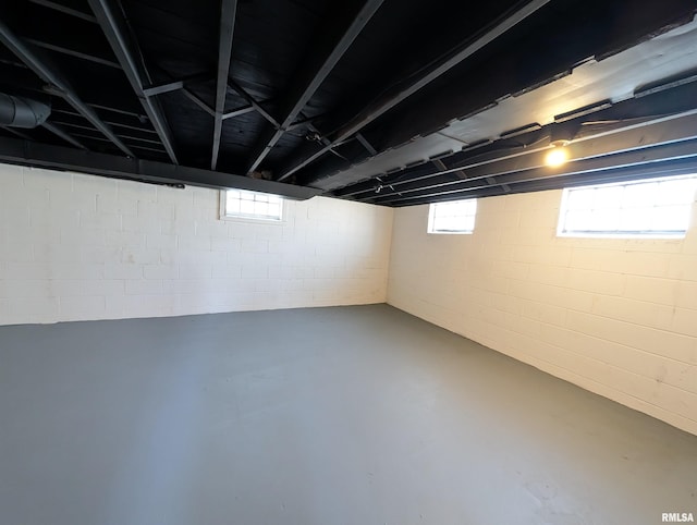 view of basement