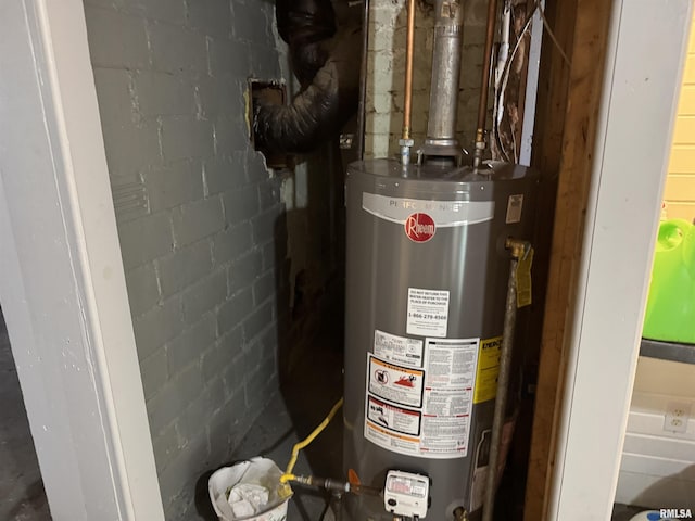 utilities with gas water heater