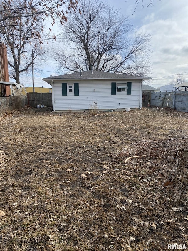 view of back of property