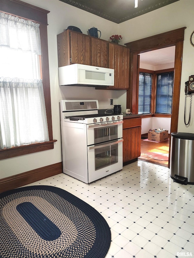 kitchen featuring white appliances