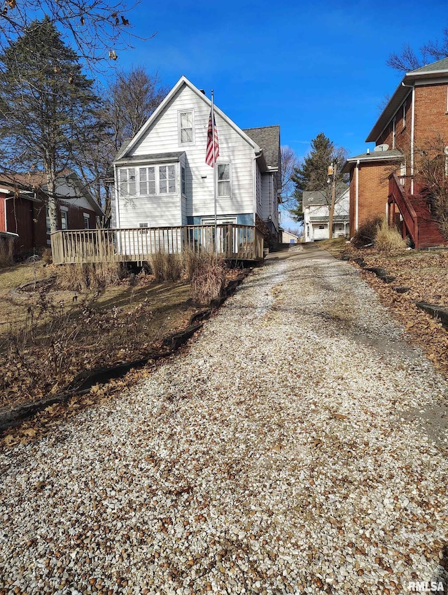 view of side of property