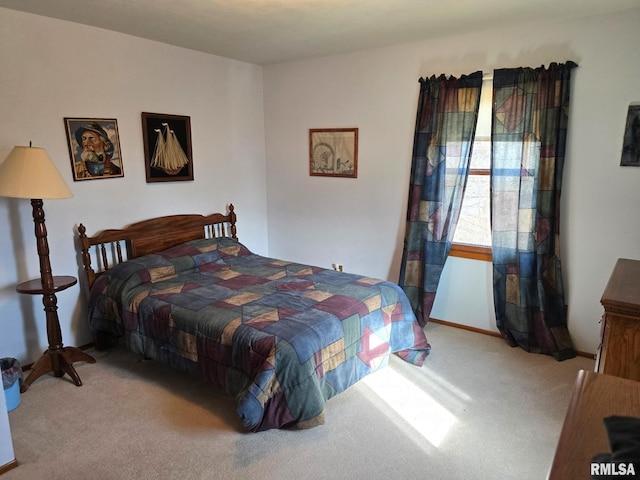 bedroom featuring carpet flooring