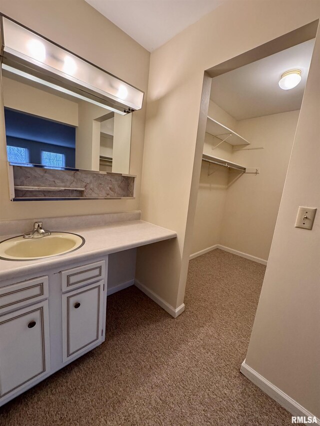 bathroom with vanity