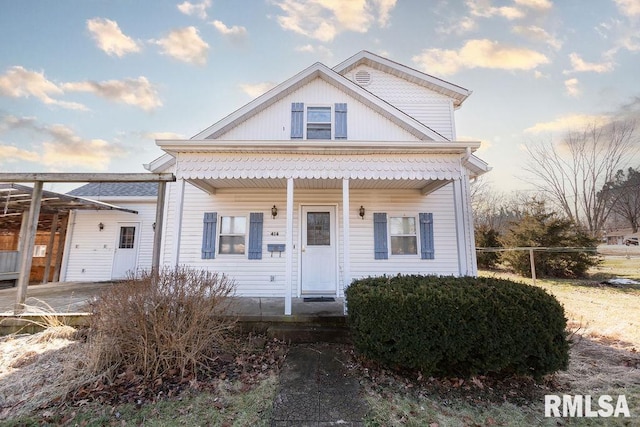 view of front of home