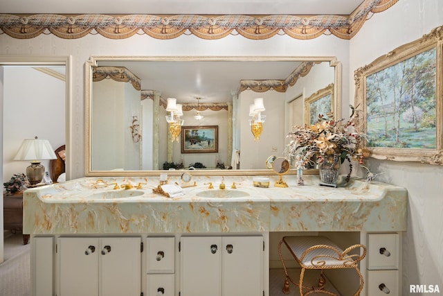 bathroom with vanity