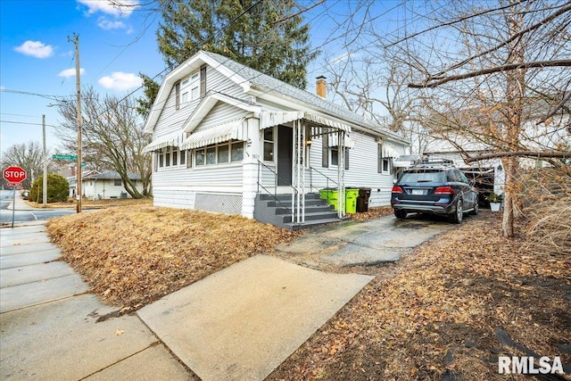 view of front of home